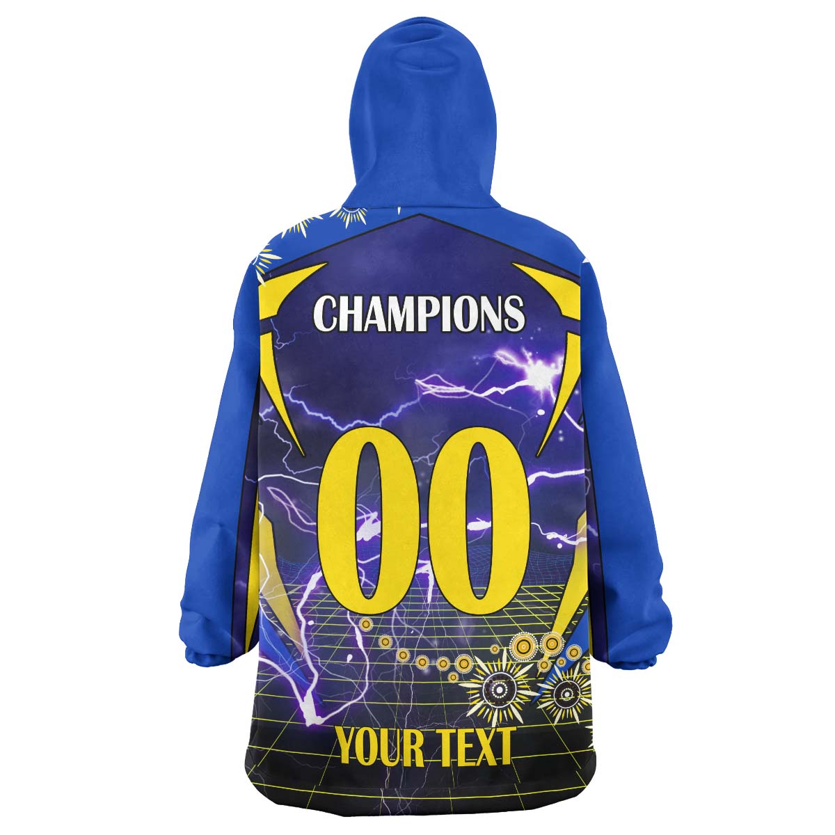 Cowboys Rugby Snug Hoodie - Custom Final Series Champions Cowboys Rugby League Player And Number Wearable Blanket Hoodie - Vibe Hoodie Shop