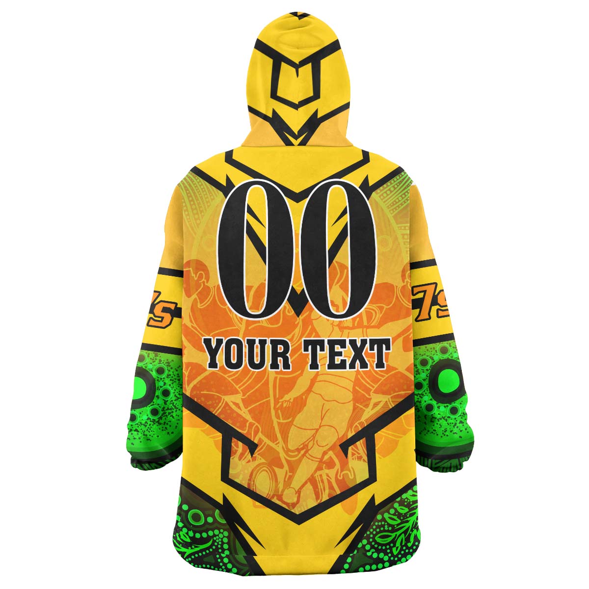 Australia National Rugby Sevens Team Snug Hoodie - Custom Aussie 7s Team Coat Of Arms Aboriginal Player And Number Wearable Blanket Hoodie - Vibe Hoodie Shop
