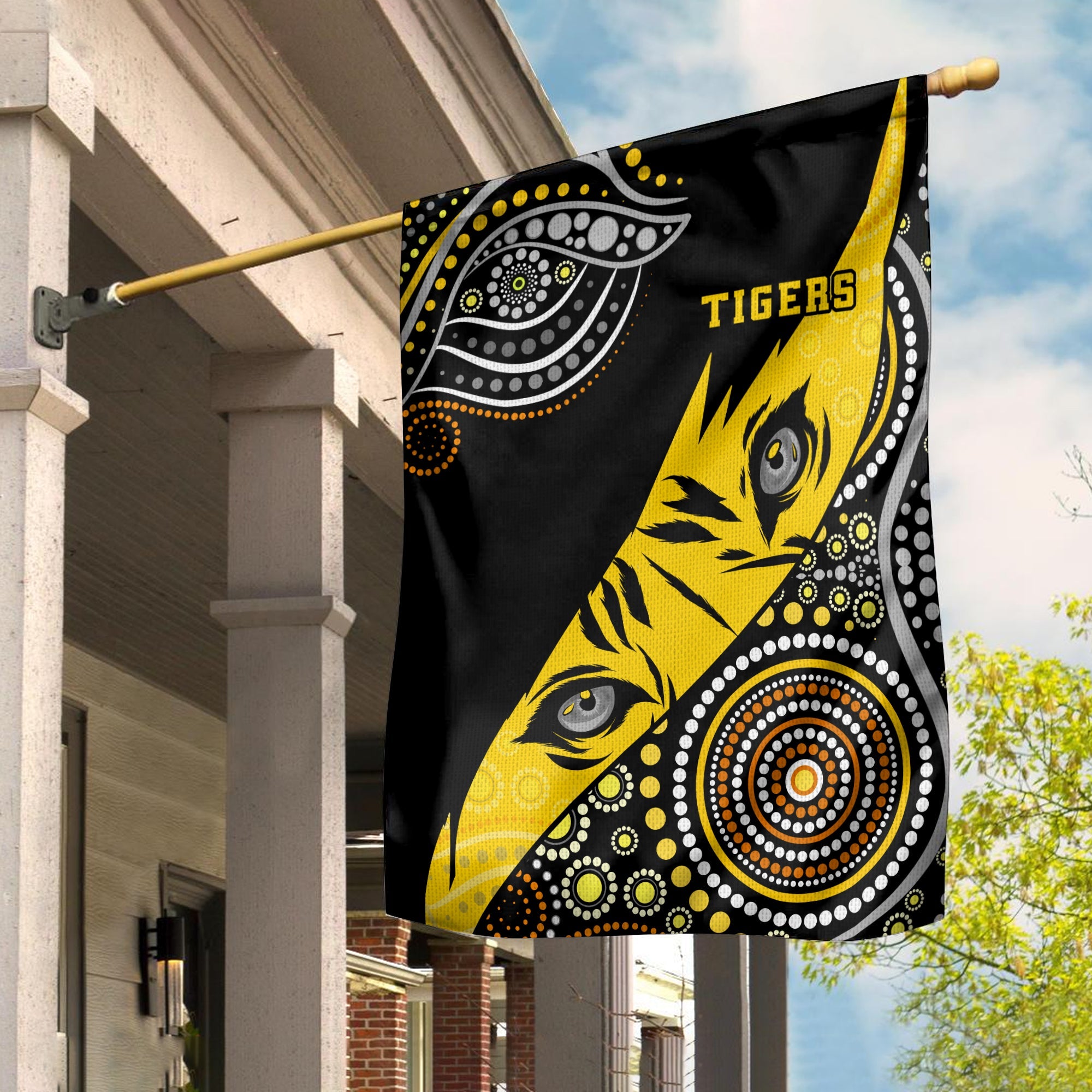 Richmond Indigenous Flag Tigers Football - Vibe Hoodie Shop