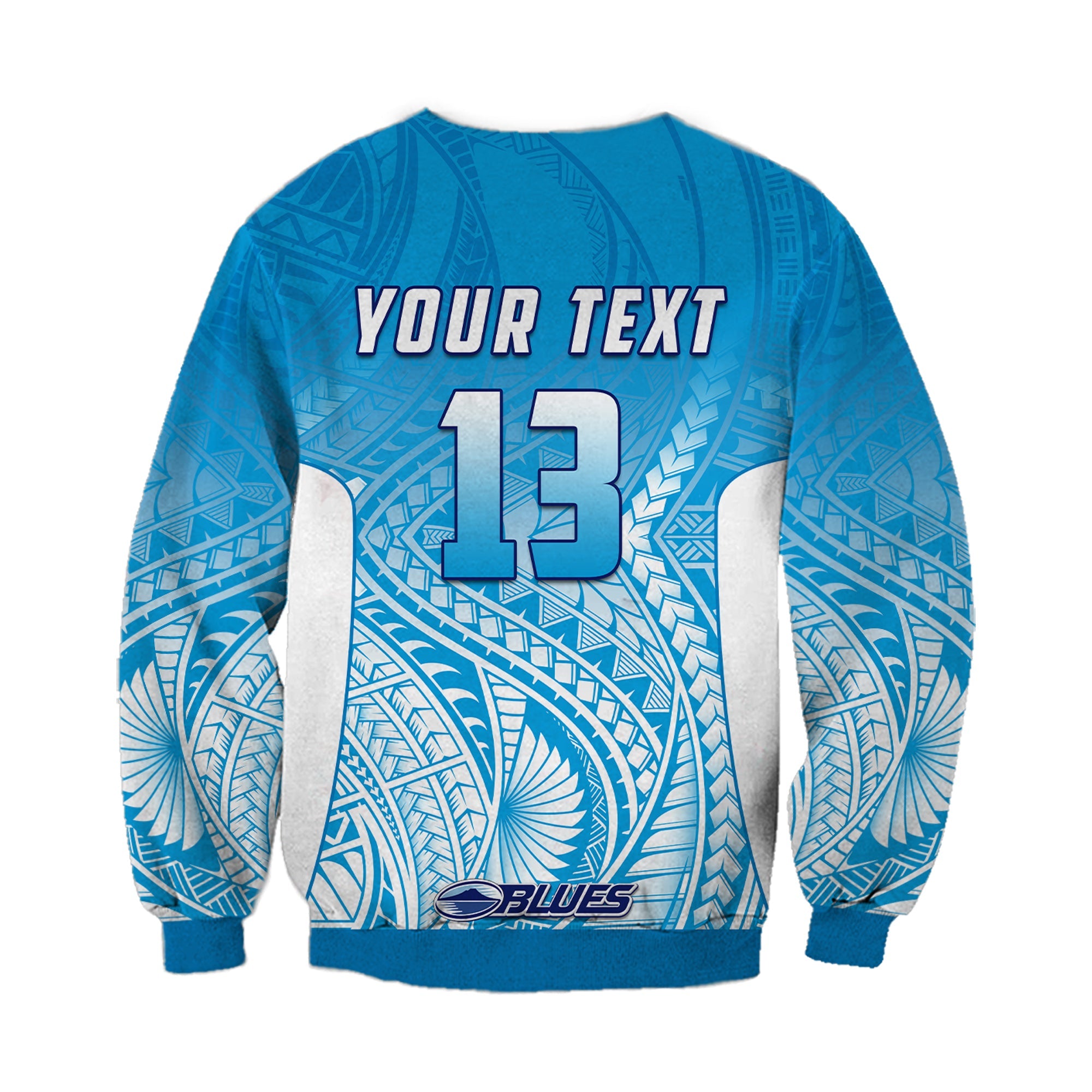 (Custom Text and Number) Blues Sweatshirt Super Rugby New Zealand - Vibe Hoodie Shop