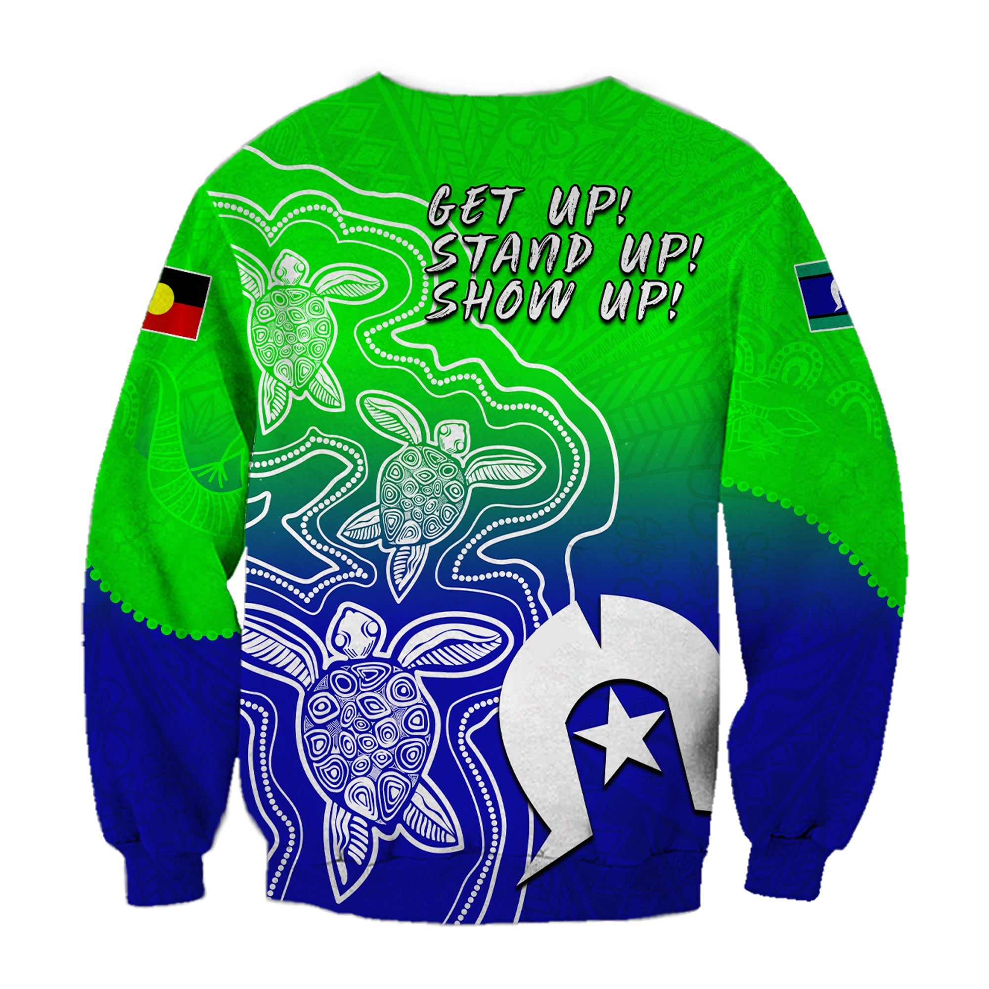 NAIDOC Week 2022 Sweatshirt Torres Strait Islanders with Aboriginal Turtles - Vibe Hoodie Shop