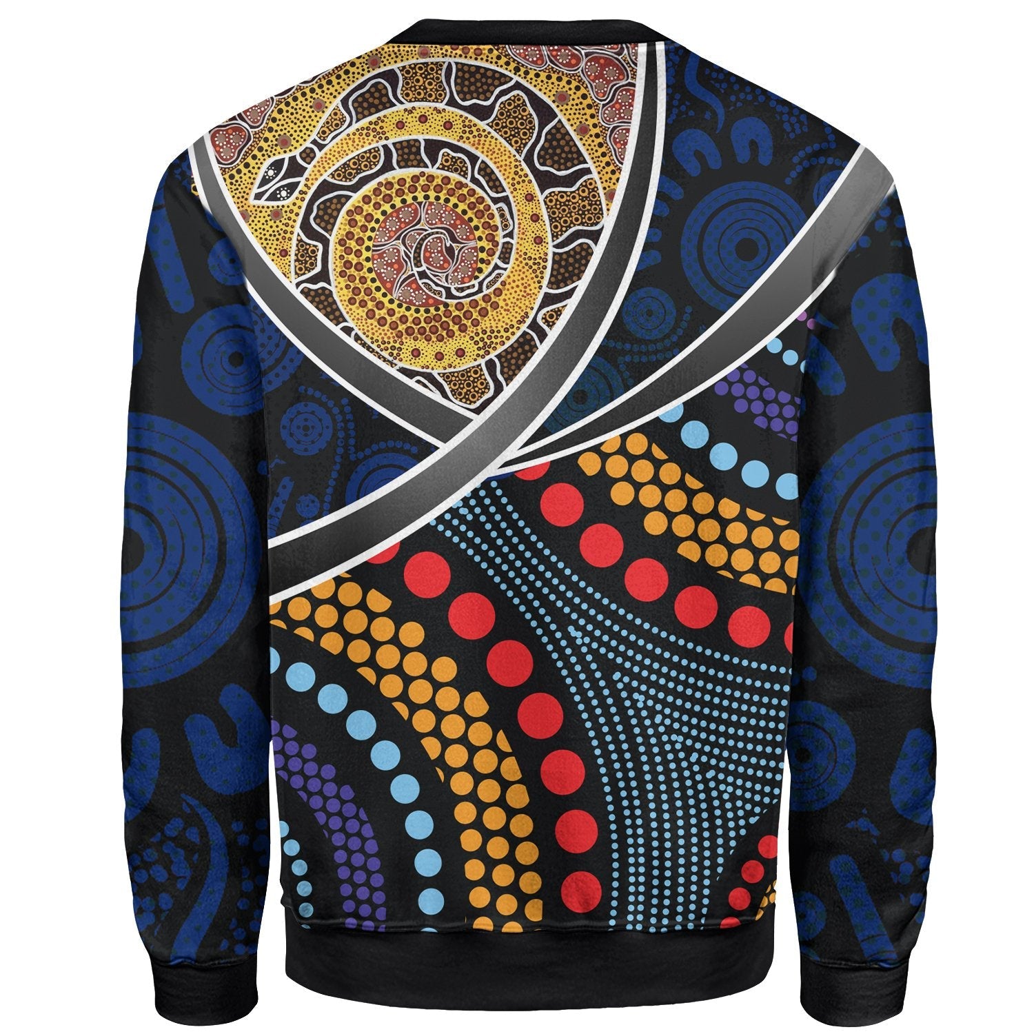 Australia Sweater Shirt - Aboriginal Dot Panting Art With Snake - Vibe Hoodie Shop