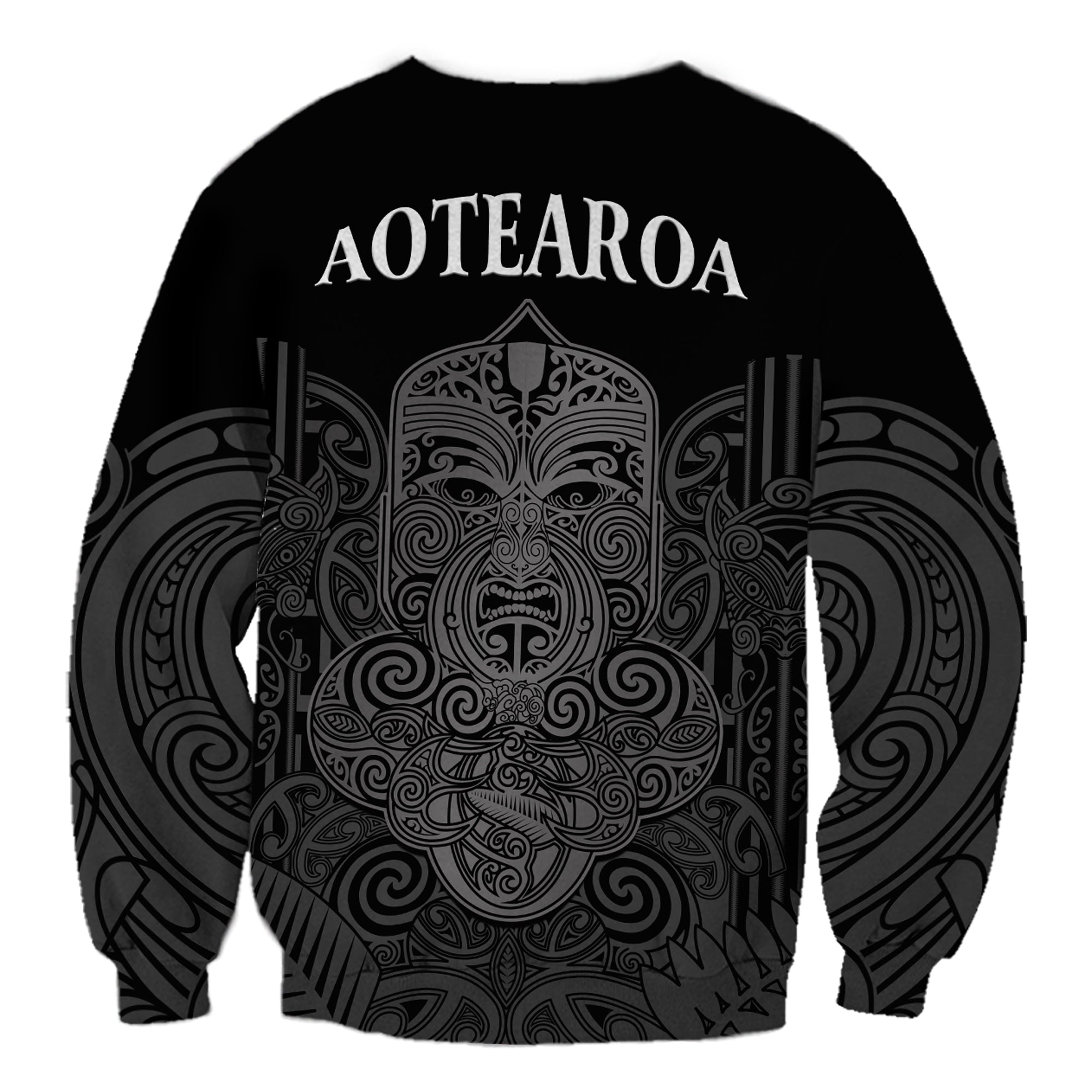New Zealand Tiki Rugby Sweatshirt NZ Maori Koru Pattern - Vibe Hoodie Shop