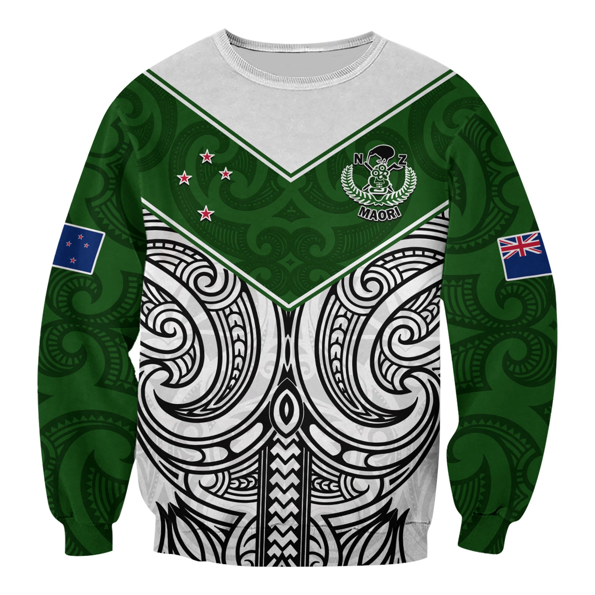 (Custom Text And Number) New Zealand Silver Fern Rugby Sweatshirt Maori Pacific - Vibe Hoodie Shop