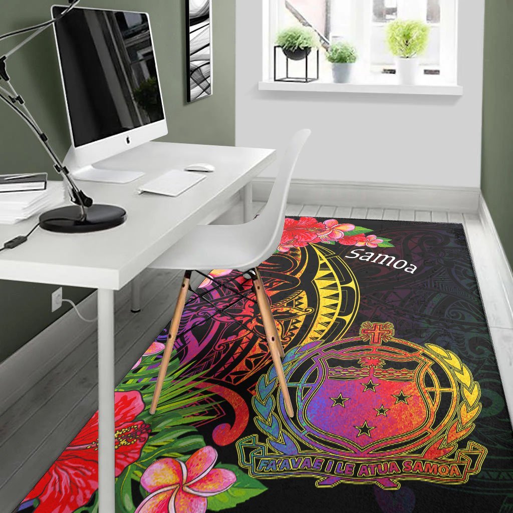 Samoa Area Rug - Tropical Hippie Style - Vibe Hoodie Shop