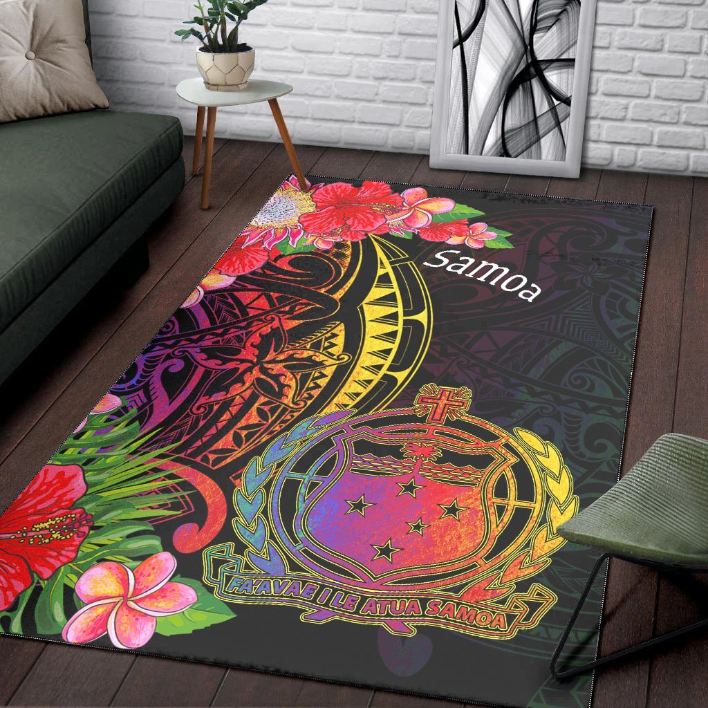 Samoa Area Rug - Tropical Hippie Style - Vibe Hoodie Shop