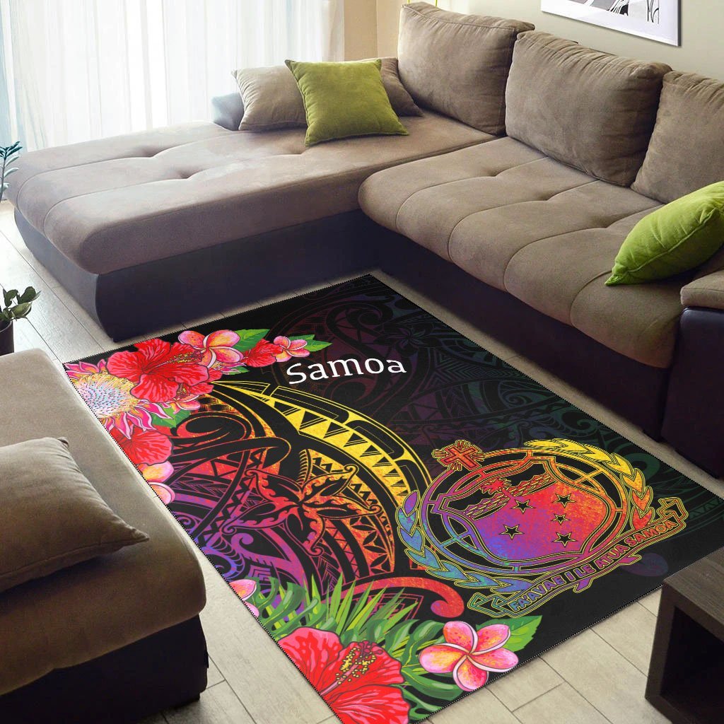 Samoa Area Rug - Tropical Hippie Style - Vibe Hoodie Shop