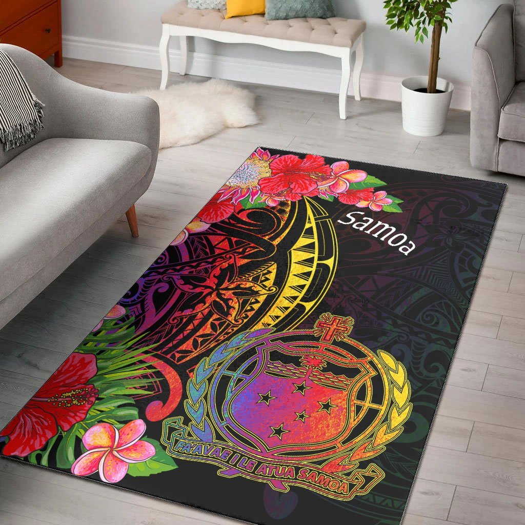 Samoa Area Rug - Tropical Hippie Style - Vibe Hoodie Shop