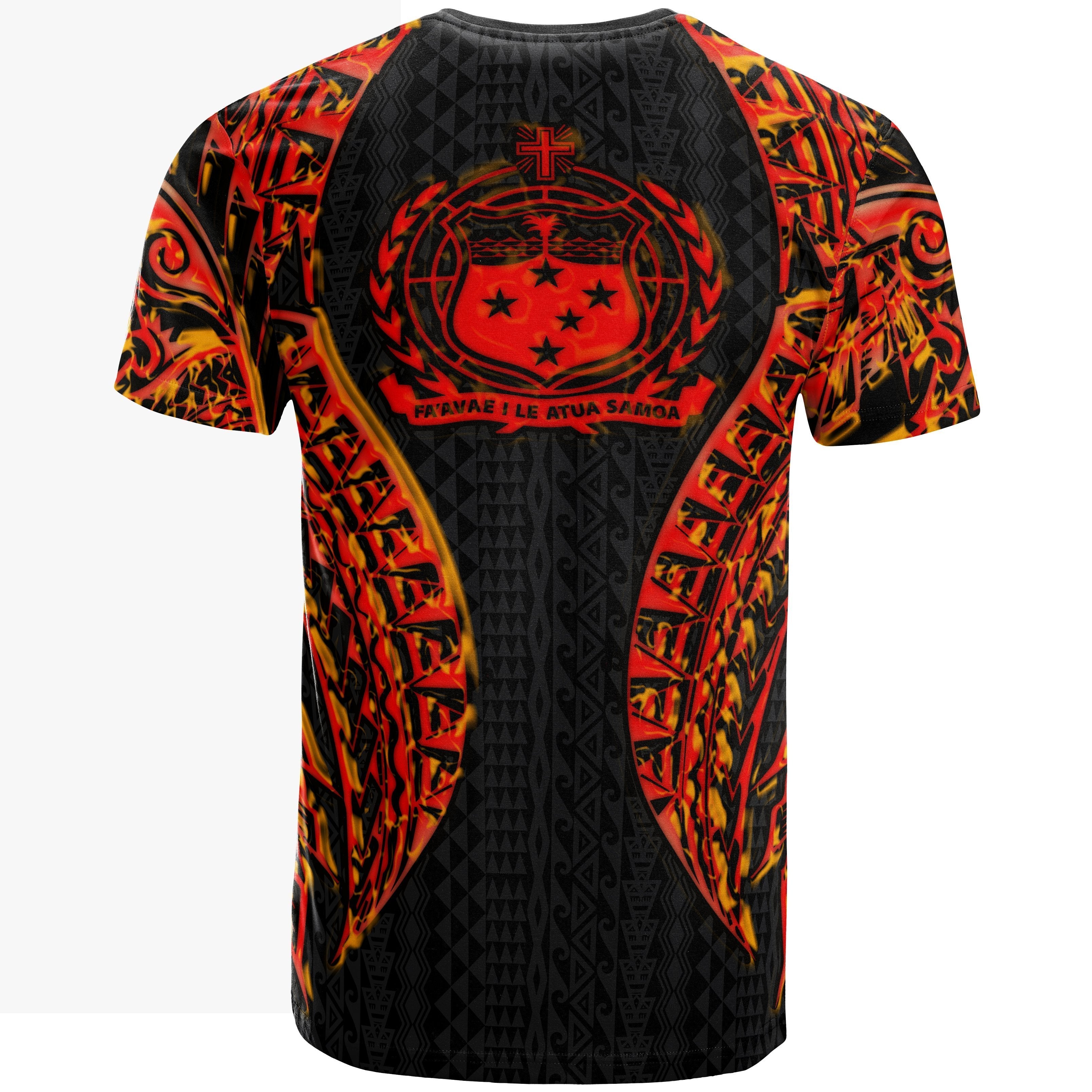 Vibe Hoodie Samoa T shirt - Polynesian Volcano - Vibe Hoodie Shop