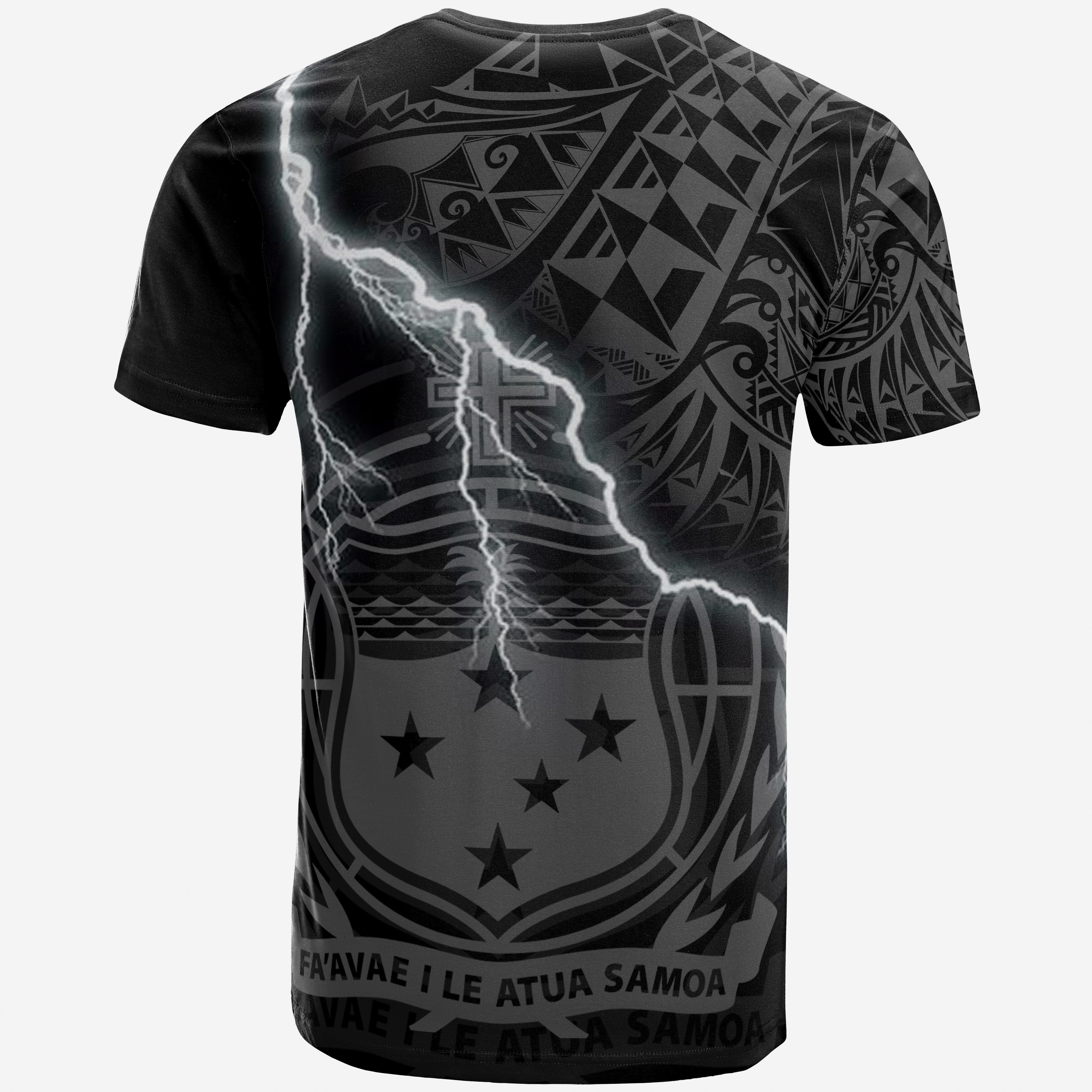 Vibe Hoodie Samoa T shirt - Samoa Coat Of Arms Lighting Thunder - Vibe Hoodie Shop