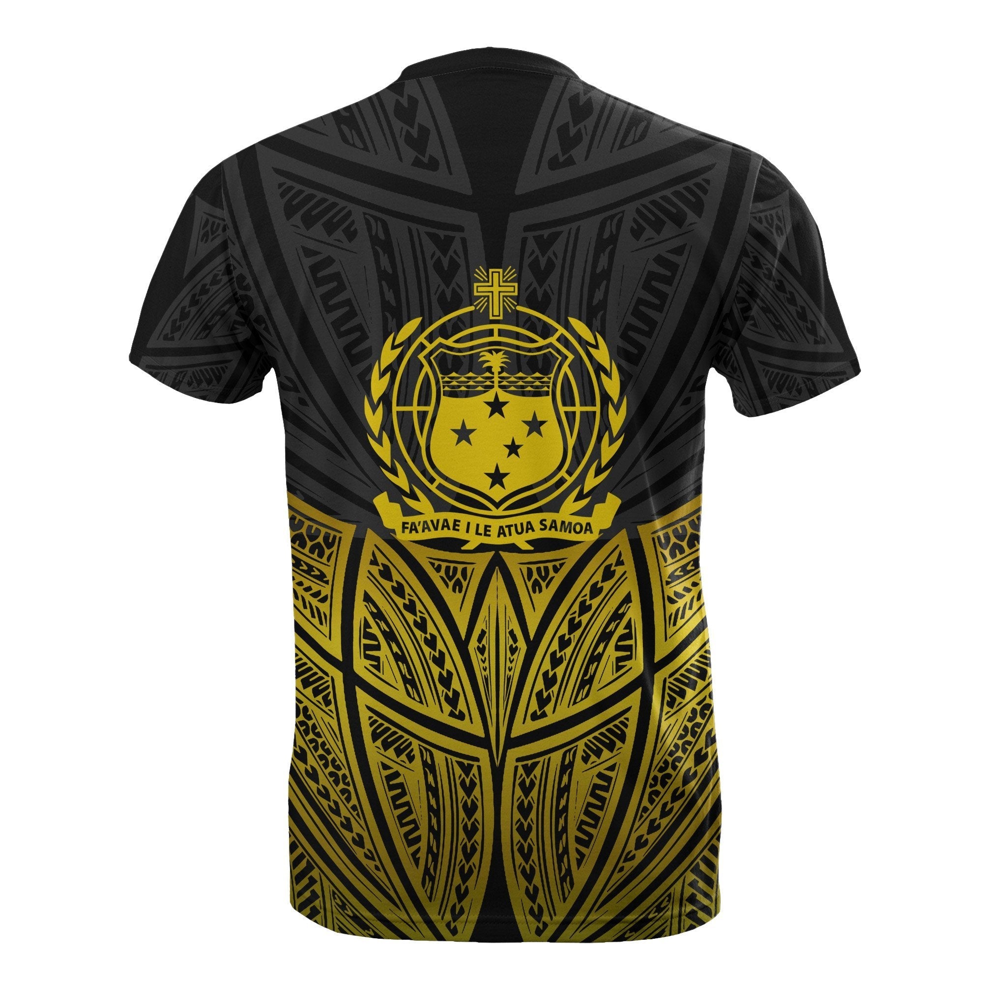 Vibe Hoodie Samoa Polynesian Custom Personalised T shirt Gold Pride Map And Seal - Vibe Hoodie Shop