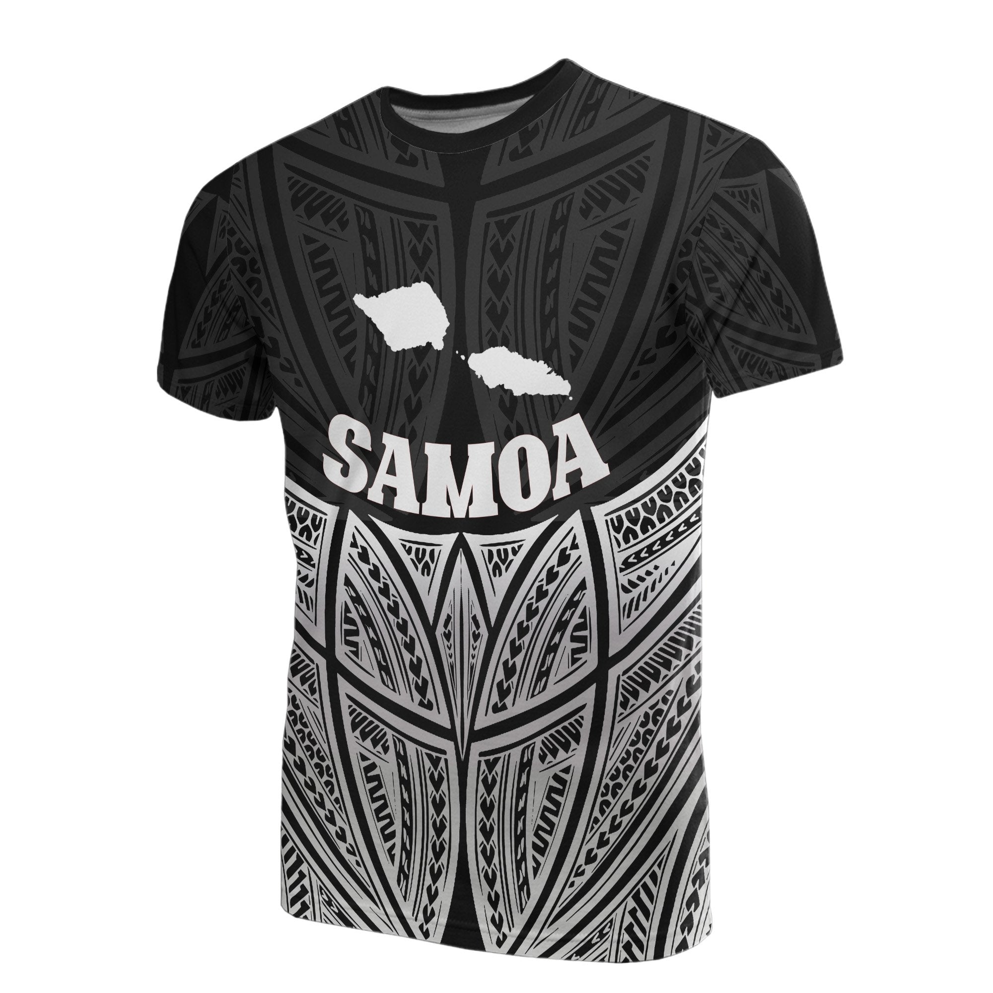 Vibe Hoodie Samoa Polynesian T shirt Black Pride Map And Seal - Vibe Hoodie Shop