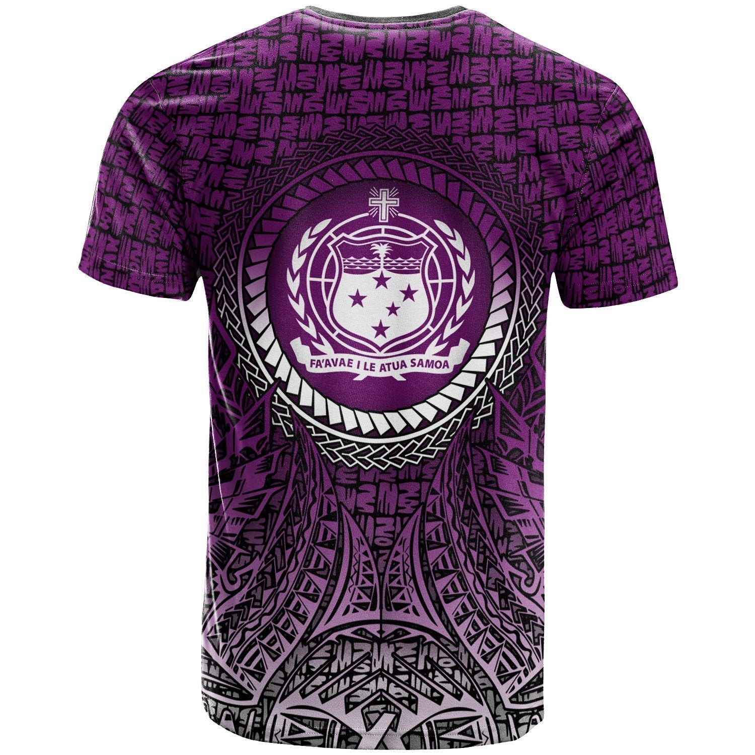 Vibe Hoodie Samoa T shirt - Circle Pattern Purple - Vibe Hoodie Shop