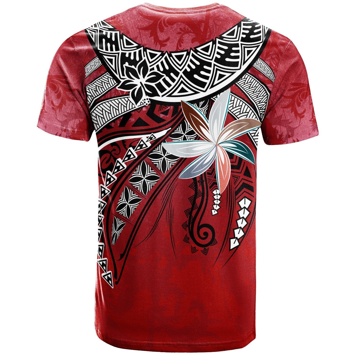Tuvalu T shirt - Fanciful Forest Red Color - Vibe Hoodie Shop