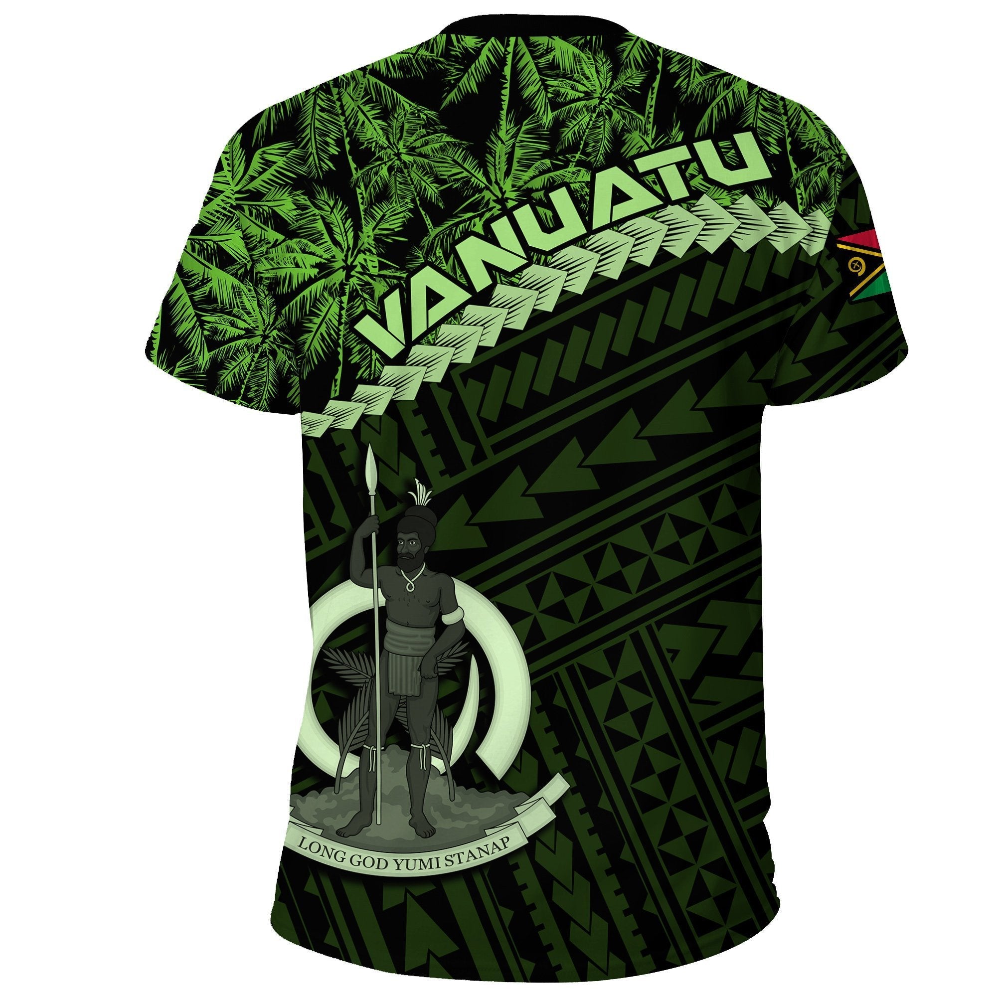 Vanuatu T shirt Green Coconut No - Vibe Hoodie Shop