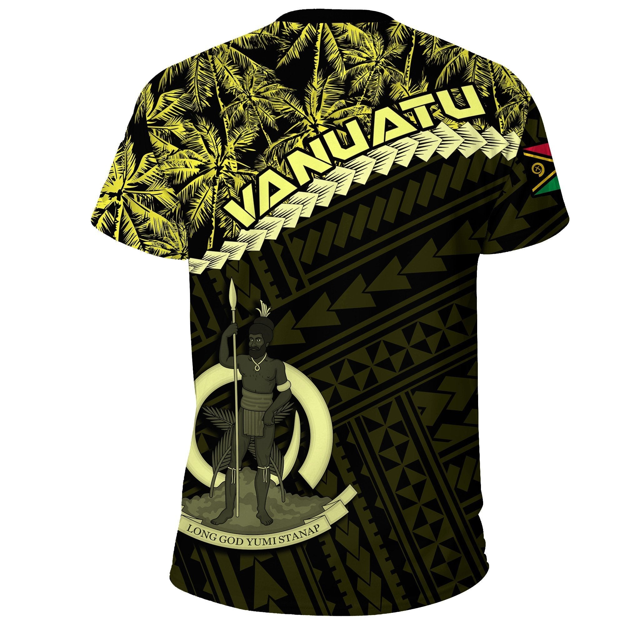 Vanuatu T shirt Yellow Coconut - Vibe Hoodie Shop