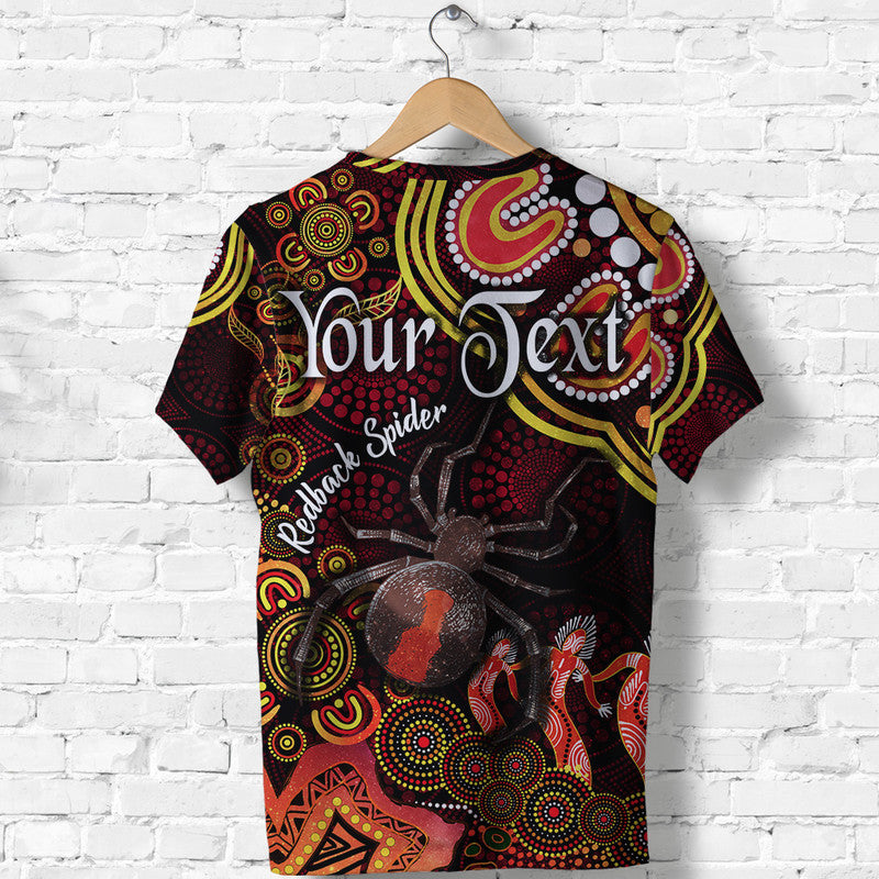 (Custom Personalised) Australian Astrology T Shirt Scorpio Redback Spider Zodiac Aboriginal Vibes - Red - Vibe Hoodie Shop