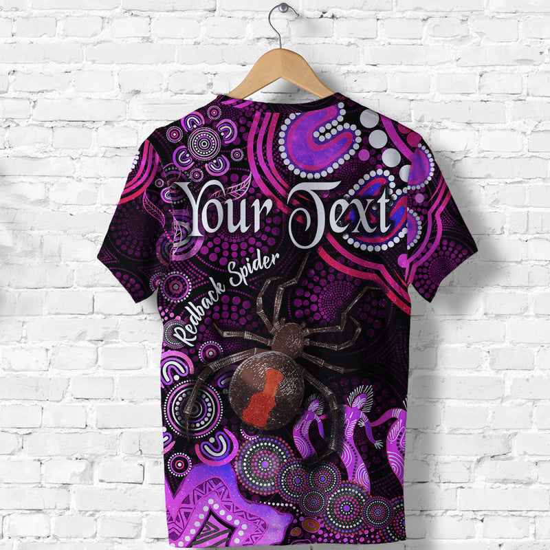 (Custom Personalised) Australian Astrology T Shirt Scorpio Redback Spider Zodiac Aboriginal Vibes - Pink - Vibe Hoodie Shop
