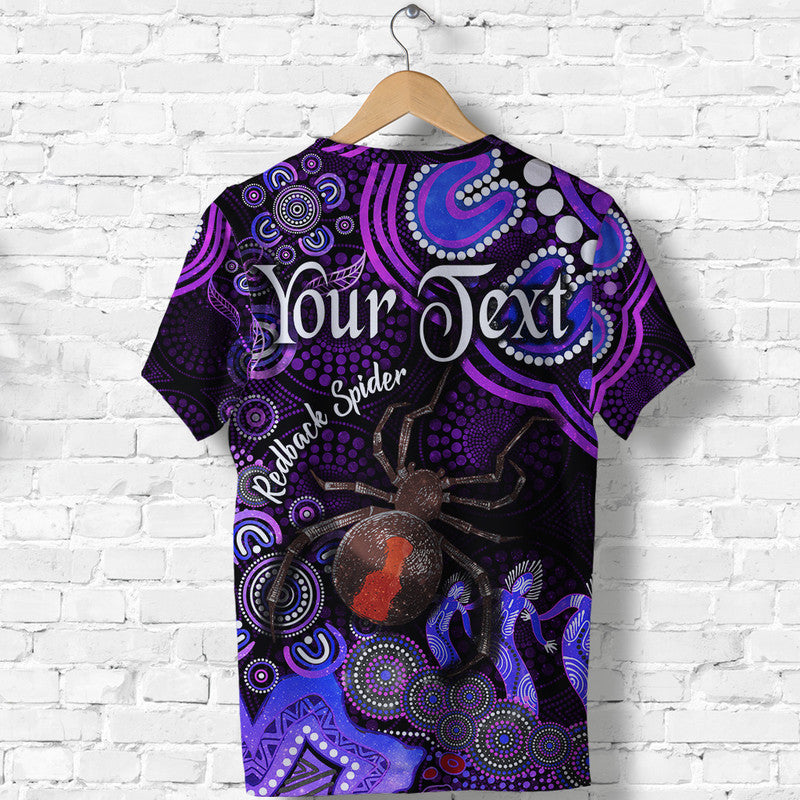 (Custom Personalised) Australian Astrology T Shirt Scorpio Redback Spider Zodiac Aboriginal Vibes - Purple - Vibe Hoodie Shop