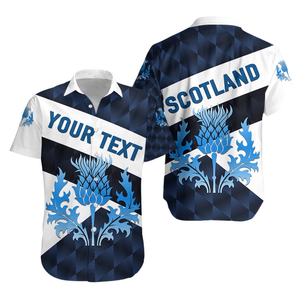 (Custom Personalised) Scotland Rugby Hawaiian Shirt Sporty Style - Vibe Hoodie Shop