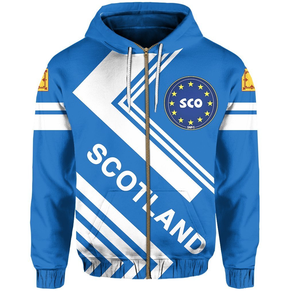 Scotland Hoodie Zip - Snp Style Blue - Vibe Hoodie Shop