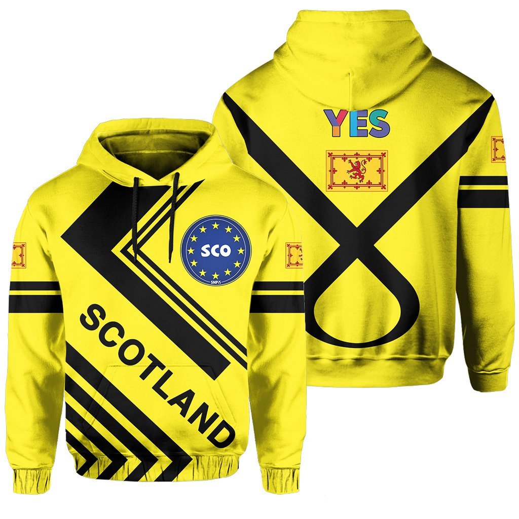 Scotland Hoodie - Snp Style Yellow - Vibe Hoodie Shop