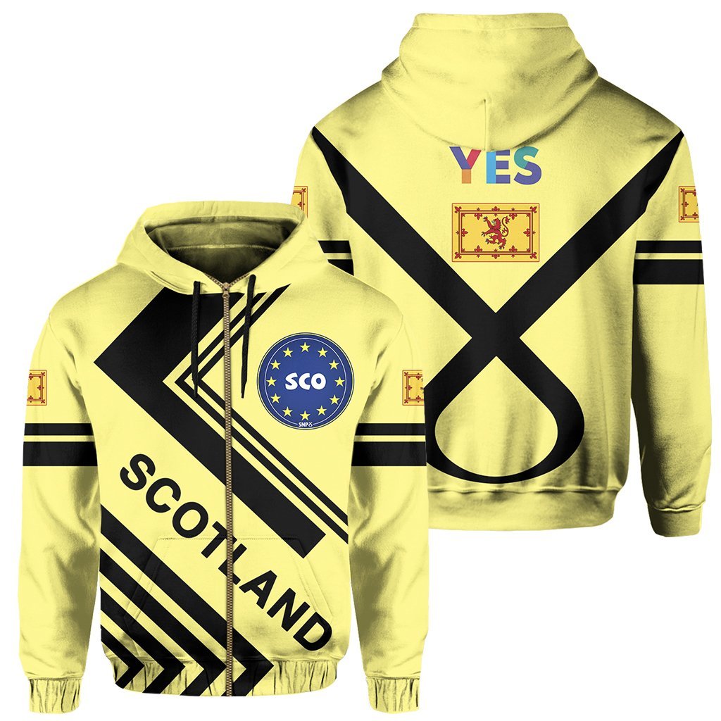 Scotland Hoodie Zip - Snp Style - Vibe Hoodie Shop