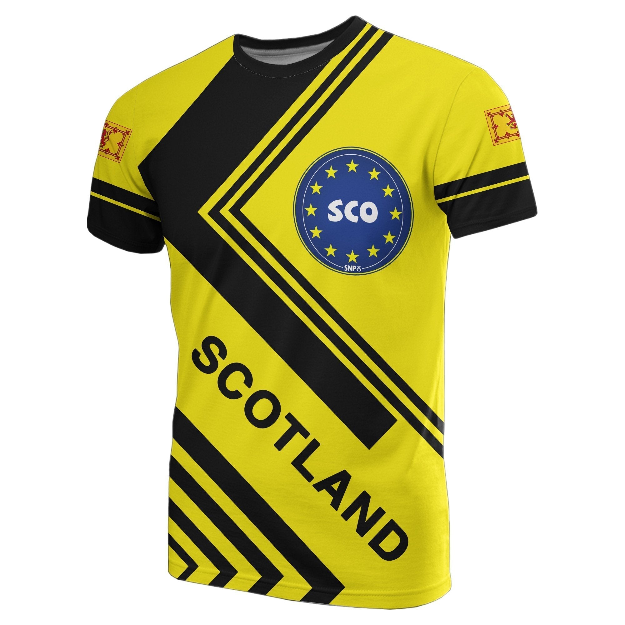 Scotland T shirt - SNP Style Yellow - Vibe Hoodie Shop