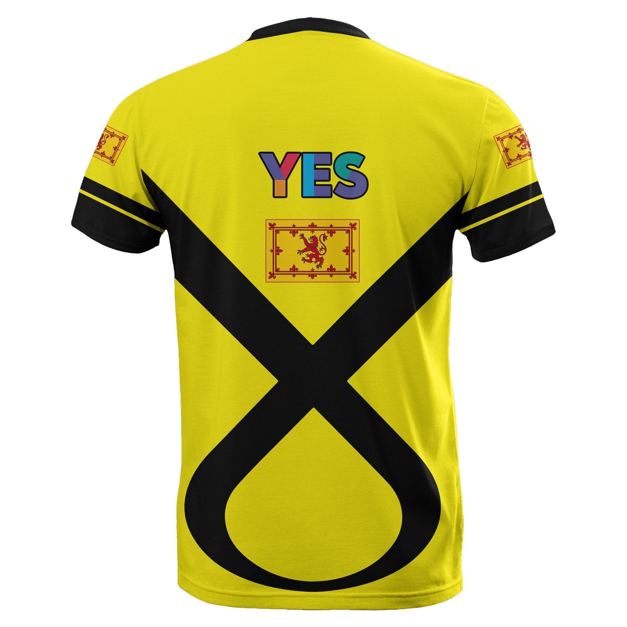 Scotland T shirt - SNP Style Yellow - Vibe Hoodie Shop