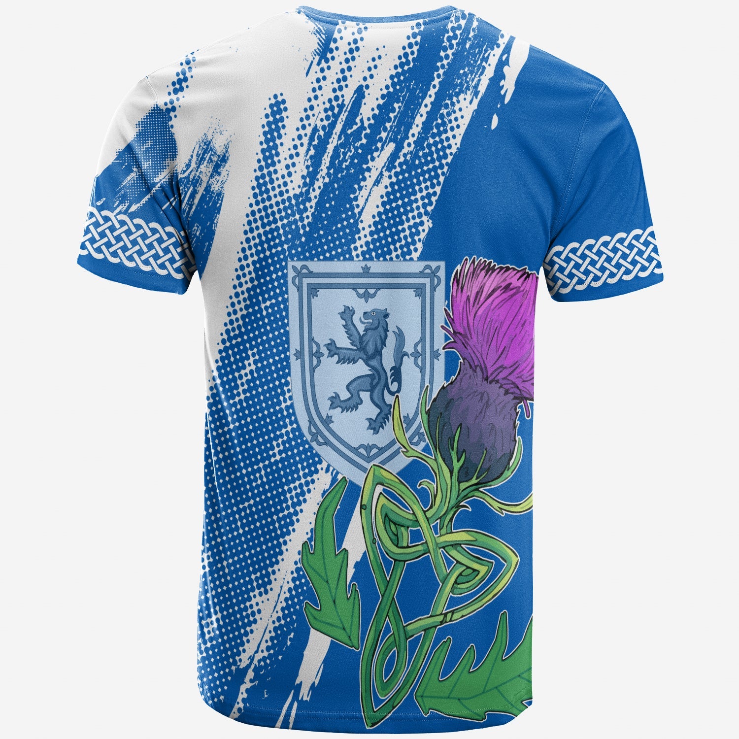 Scotland Grunge Style Unicorn and Thistle T shirt - Vibe Hoodie Shop