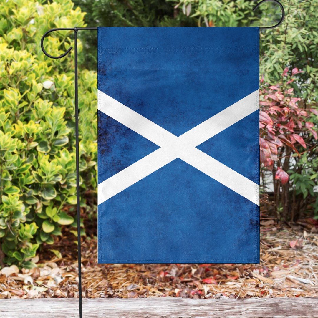 Scotland Flag Grunge Style Flag - (Garden Flag/House Flag) - Vibe Hoodie Shop