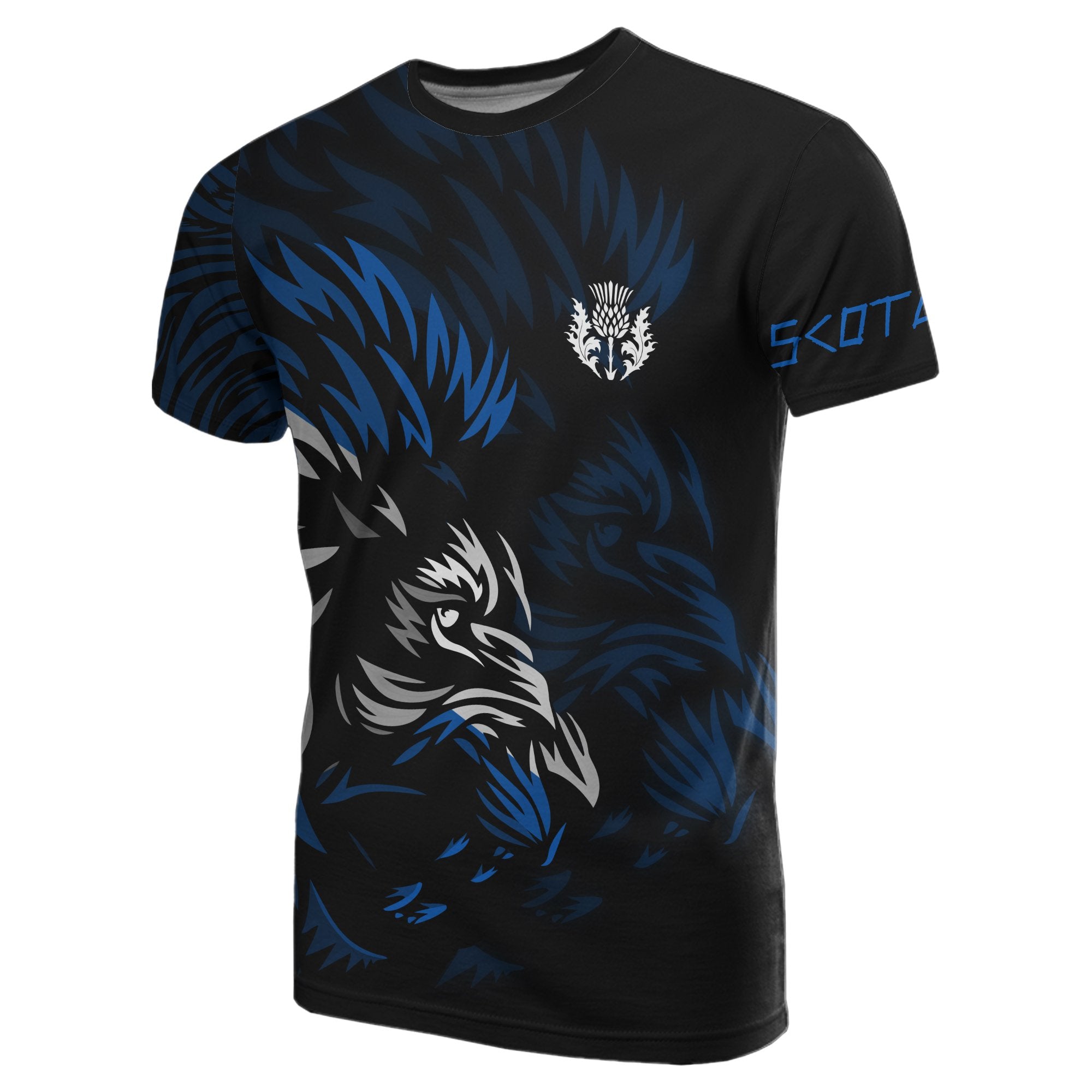 Scotland T shirt - Flag Lion King Style - Vibe Hoodie Shop