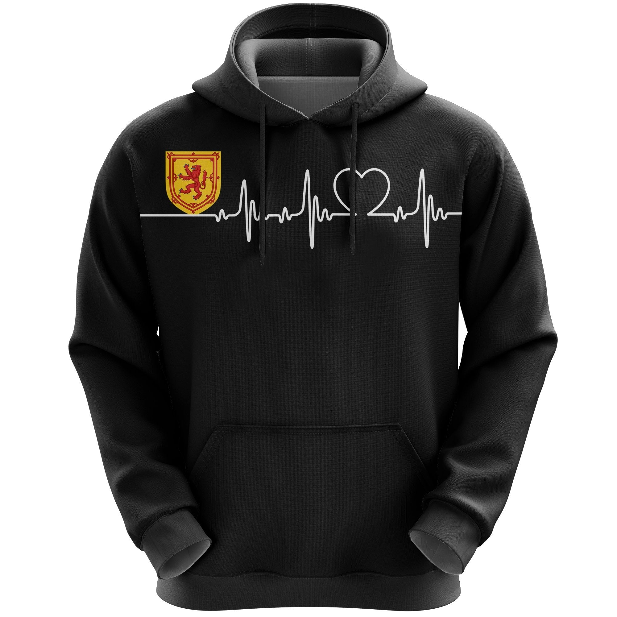 Scotland Hoodie Heartbeat (Women's/Men's) - Vibe Hoodie Shop