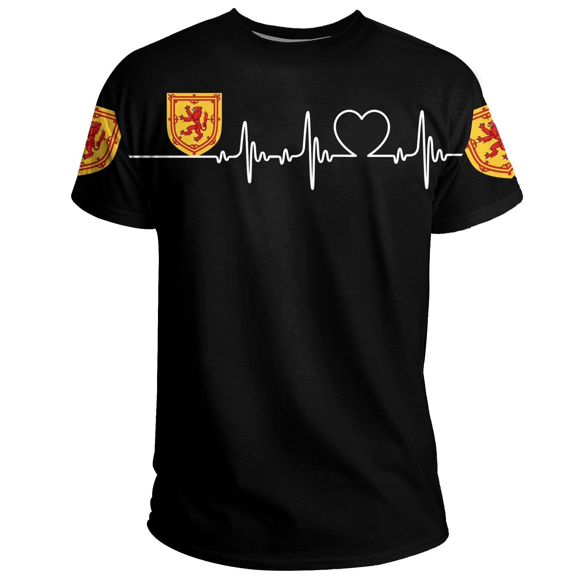 Scotland T shirt Heartbeat (Women's/Men's) - Vibe Hoodie Shop