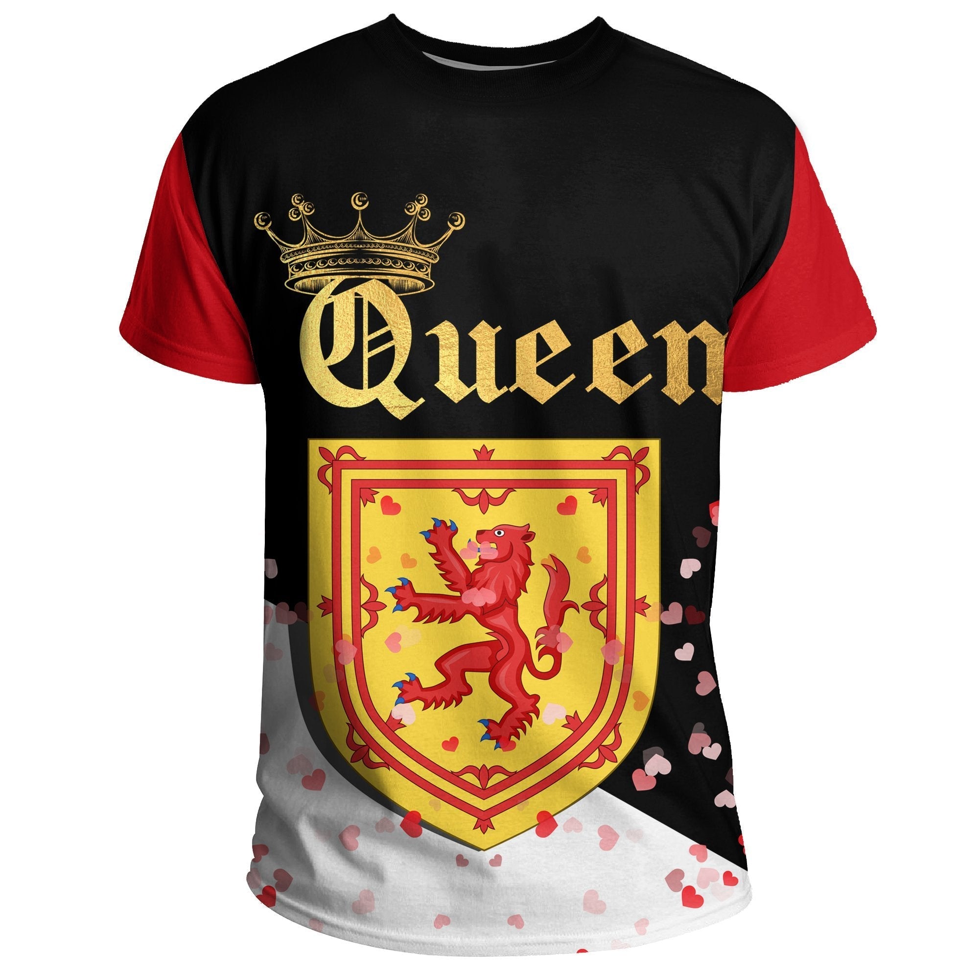 Scotland T shirt Queen - Valentine Couple - Vibe Hoodie Shop