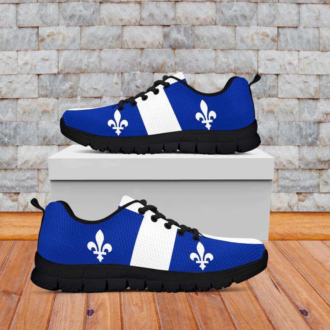 Canada Quebec Flag Sneakers - Vibe Hoodie Shop
