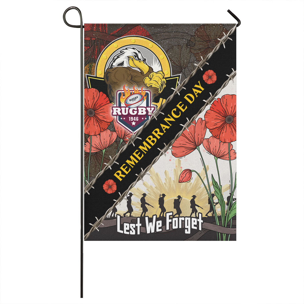 Sea Eagles Rugby Flag - Remembrance Day LEST WE FORGET Flag - Vibe Hoodie Shop