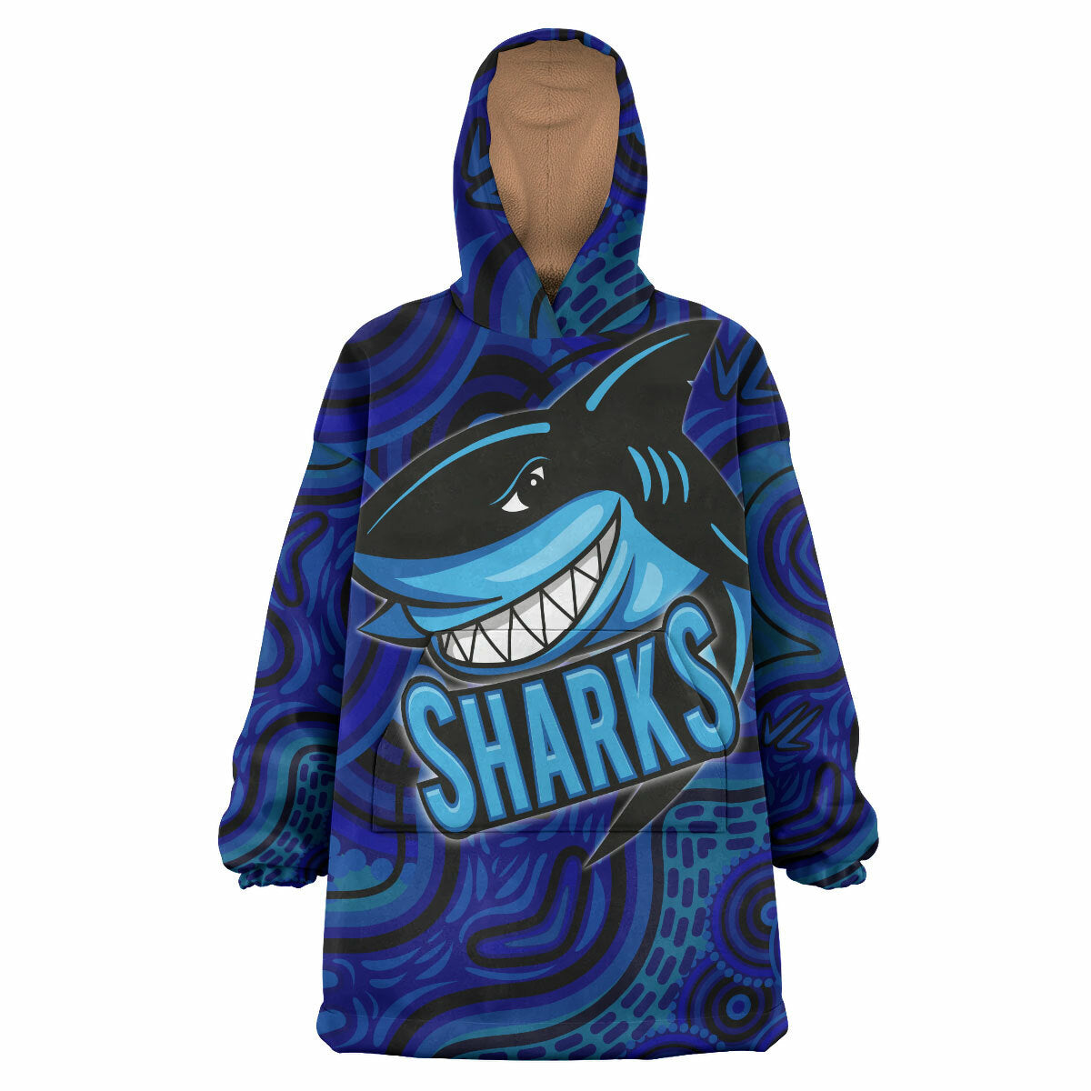 Sharks Snug Hoodie - Custom Stronger Sharks Wearable Blanket Hoodie RLT14 - Vibe Hoodie Shop