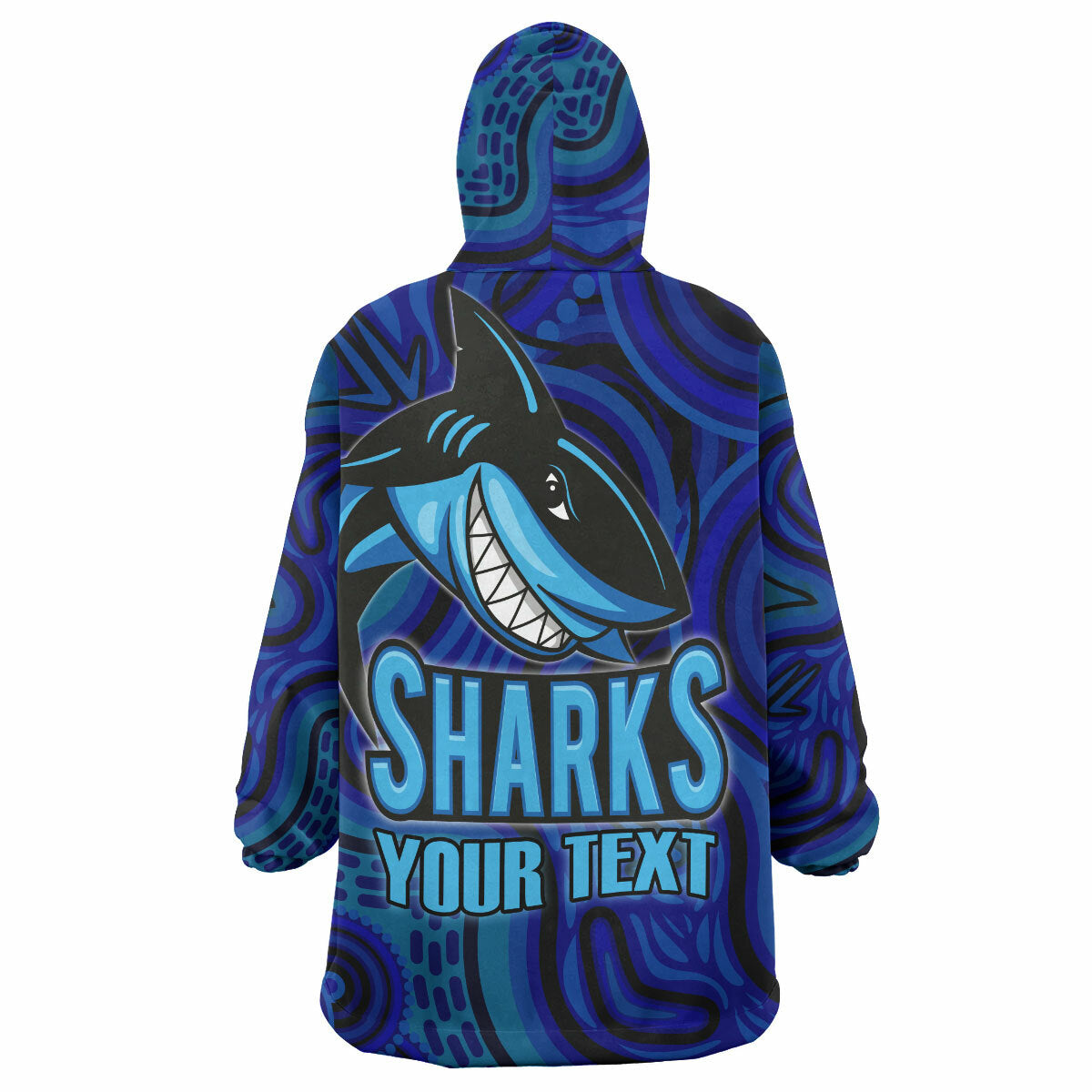 Sharks Snug Hoodie - Custom Stronger Sharks Wearable Blanket Hoodie RLT14 - Vibe Hoodie Shop