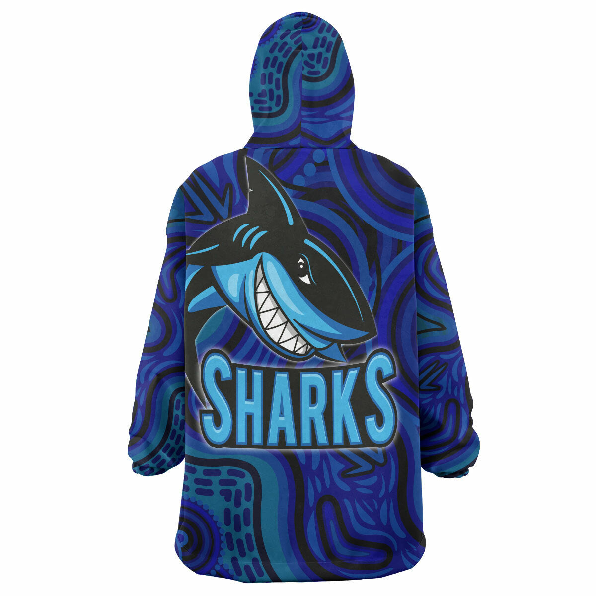 Sharks Snug Hoodie - Custom Stronger Sharks Wearable Blanket Hoodie RLT14 - Vibe Hoodie Shop