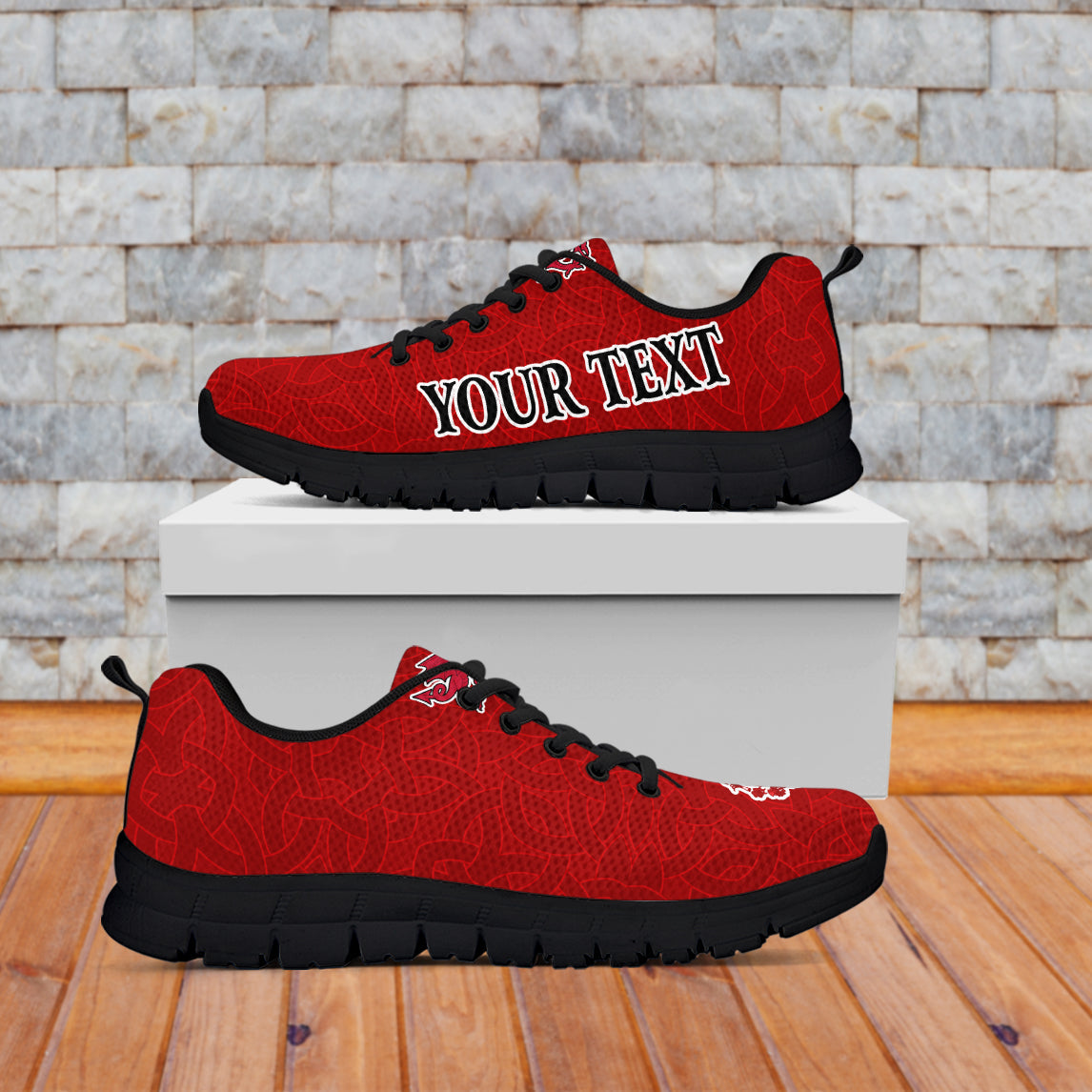 (Custom Personalised) Wales Football 2022 Sneakers Come On CYMRU The Red Wall - Vibe Hoodie Shop