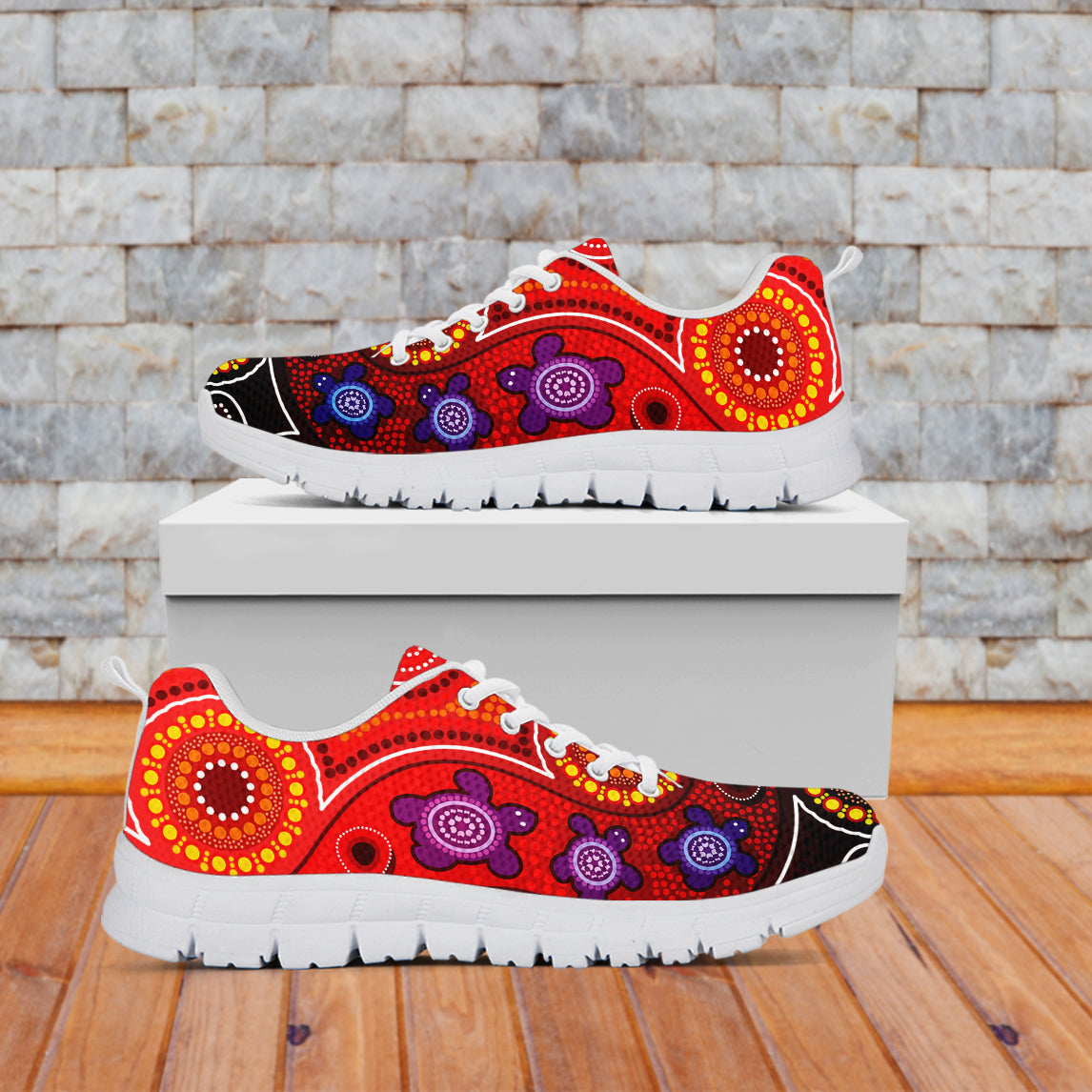 Australia NAIDOC Week Sneakers Australian Aboriginal Dhari Kangaroo Artsy Style - Vibe Hoodie Shop