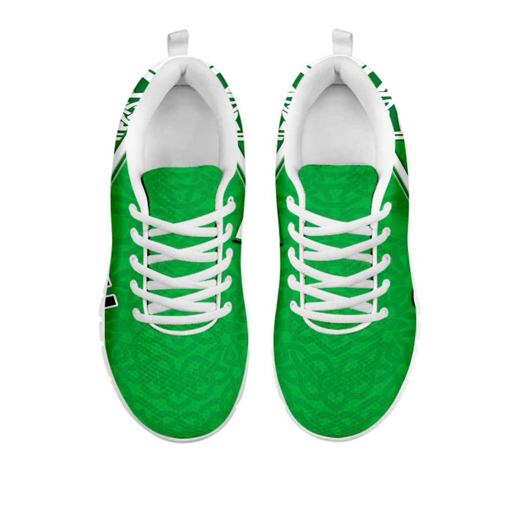 Wales Football Sneakers Come On Welsh Dragons With Celtic Knot Pattern - Vibe Hoodie Shop