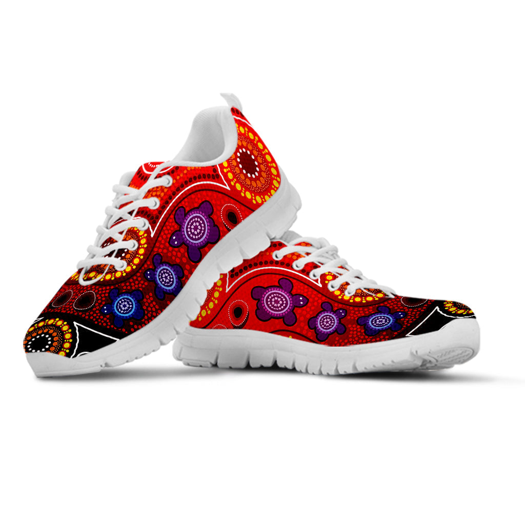 Australia NAIDOC Week Sneakers Australian Aboriginal Dhari Kangaroo Artsy Style - Vibe Hoodie Shop