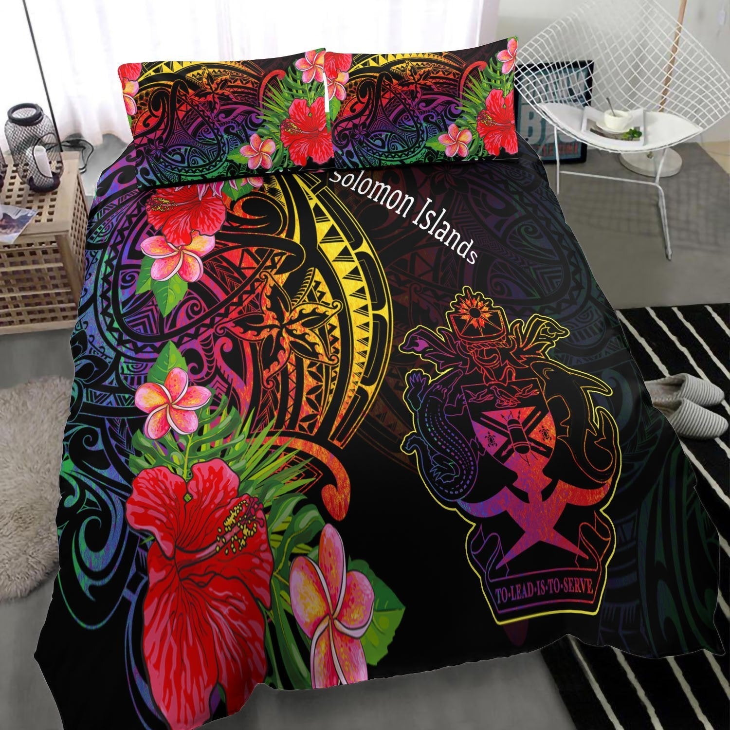 Solomon Islands Bedding Set - Tropical Hippie Style - Vibe Hoodie Shop