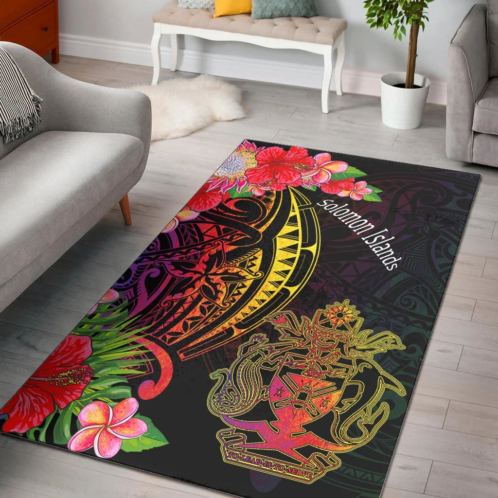 Solomon Islands Area Rug - Tropical Hippie Style - Vibe Hoodie Shop