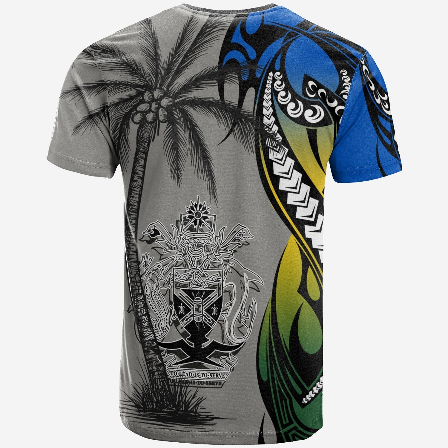 Solomon Islands T shirt - Classical Coconut Tree - Vibe Hoodie Shop