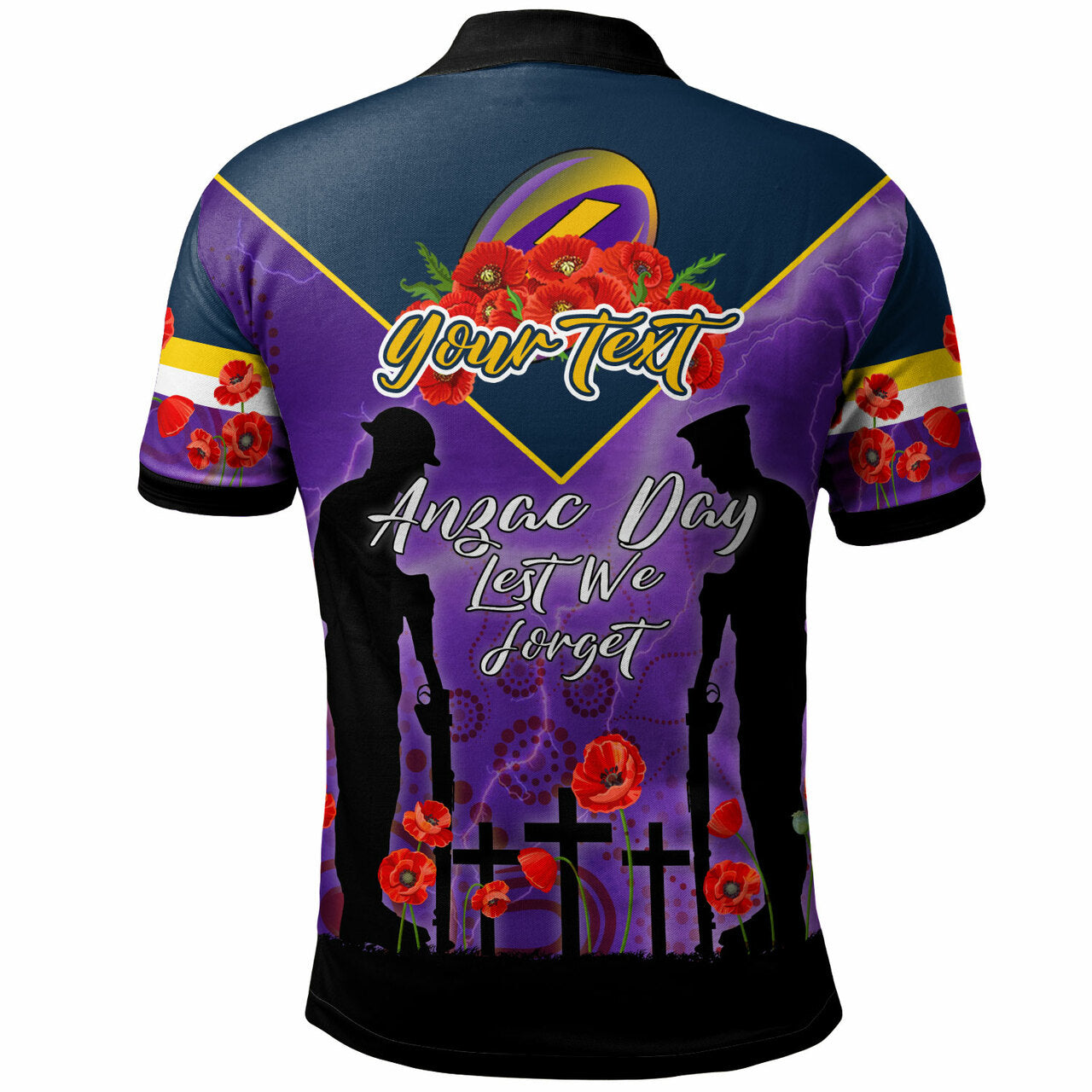 Storm Rugby Polo Shirt - Custom ANZAC Storms Sport Polo Shirt RLT13 - Vibe Hoodie Shop