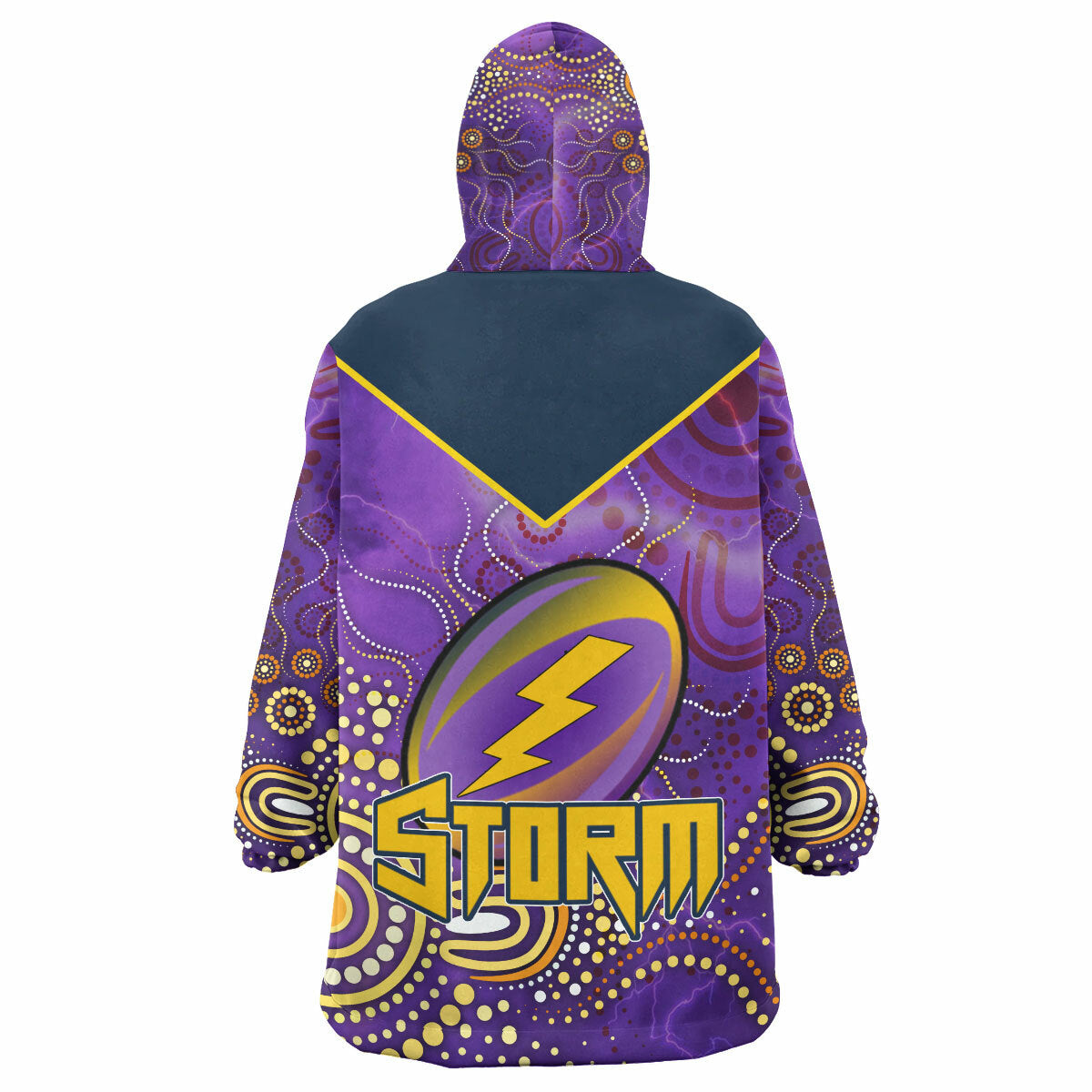 Storm Rugby Snug Hoodie - Custom Anzac Storms Sport Wearable Blanket Hoodie RLT14 - Vibe Hoodie Shop