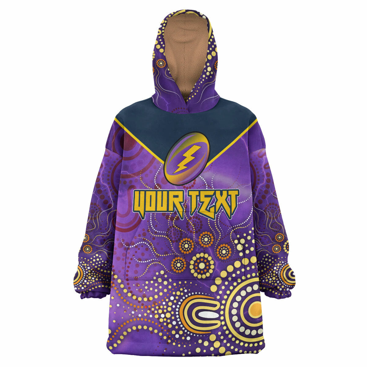 Storm Rugby Snug Hoodie - Custom Anzac Storms Sport Wearable Blanket Hoodie RLT14 - Vibe Hoodie Shop